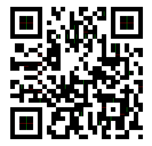 horizontal and vertical scan line hits